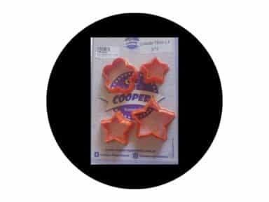 CORTANTE PLASTICO FLORES N° 3 X 4U.