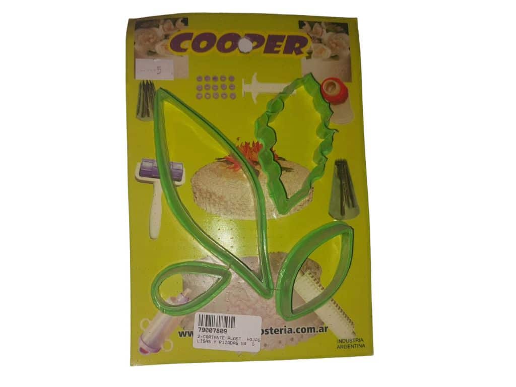 CORTANTE PLASTICO HOJAS LISAS Y RIZADAS