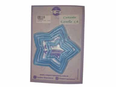 CORTANTE PLASTICO ESTRELLA X 6U