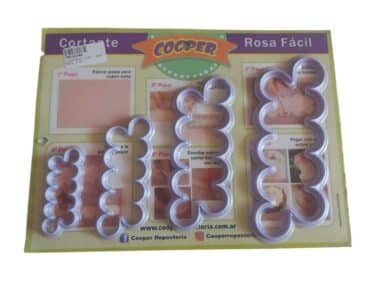 CORTANTE PLASTICO ROSA FACIL X 4U