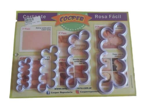 CORTANTE PLASTICO ROSA FACIL X 4U