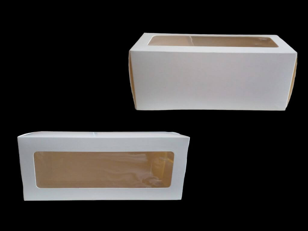 DC-CAJA P/BUDIN/CUPCAKE C/VISOR (500 GR/3 CUP) (SO)