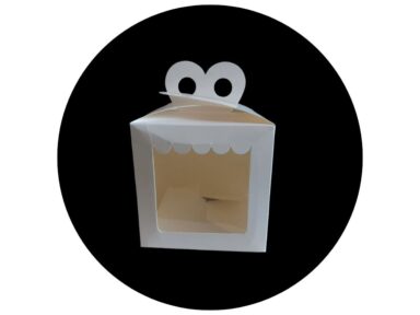 MALETIN REGALO MINI BLANCO 11X11CM